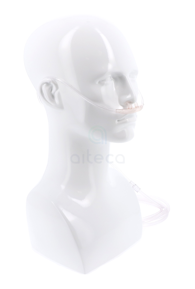 Cannula nasale e tubo 2 metri con terminalini curvi