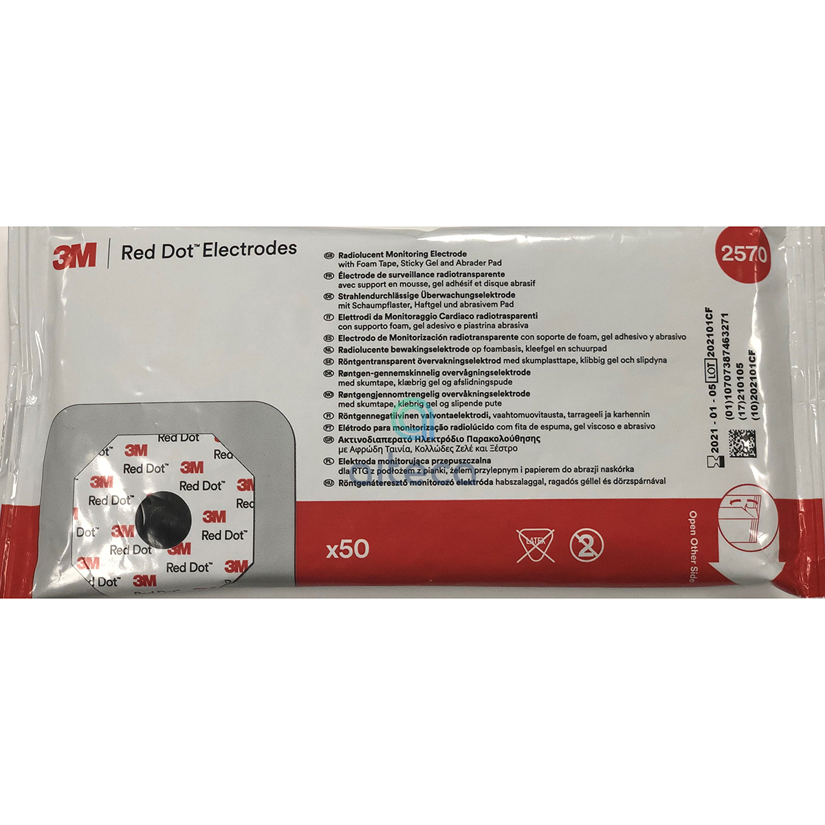 Confezione da 50 pezzi Elettrodo ECG 3M per RootiRx e RootiRx Plus