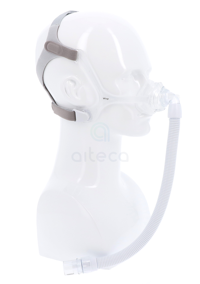 Maschera nasale Wisp con foro frame in silicone