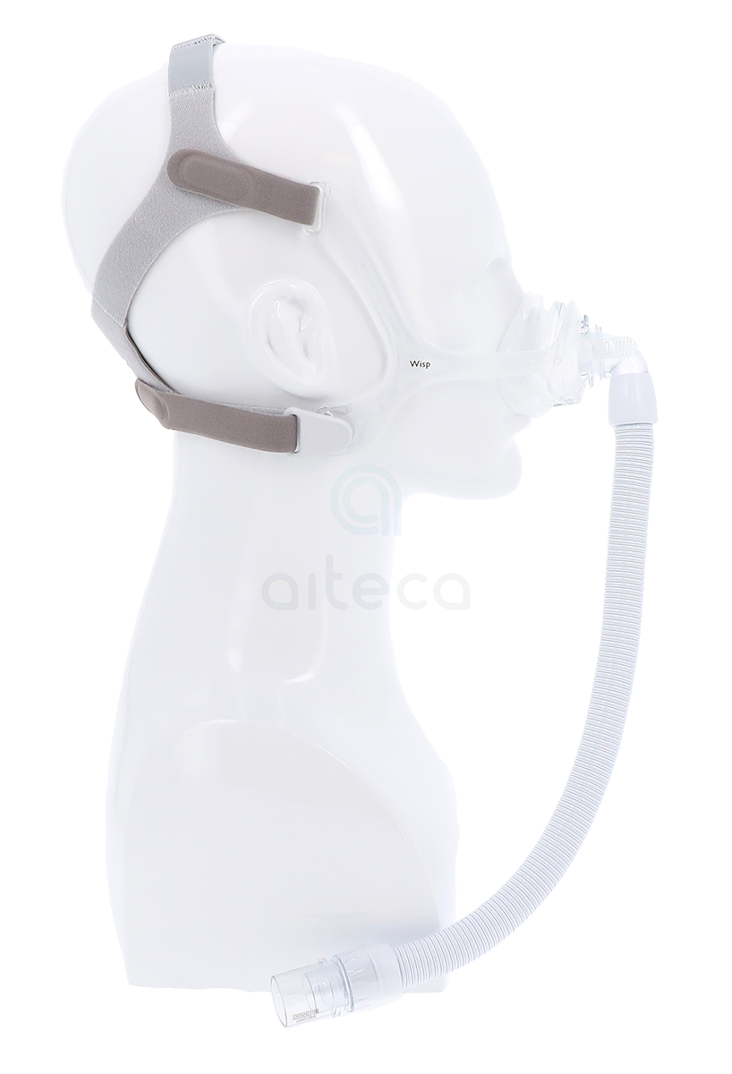 Maschera nasale Wisp con foro frame in silicone